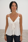 Flawless Bretelle Top - White