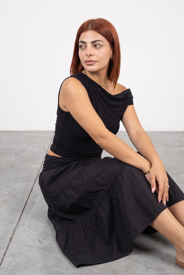 Asymmetrical Top - Black