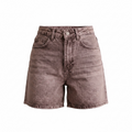 High Waist Mom Fit Short - Brown