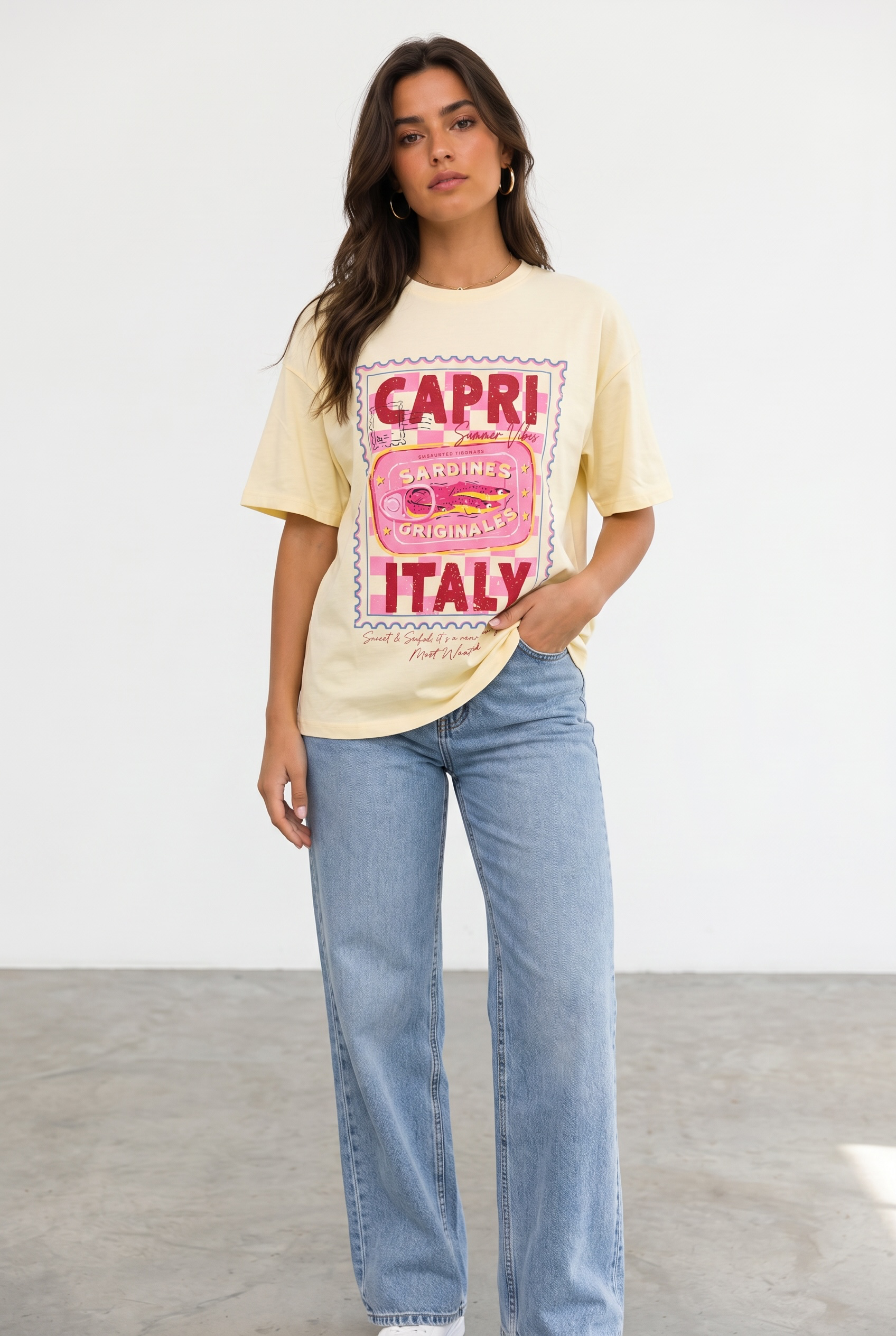 Capri Tshirt - Yellow