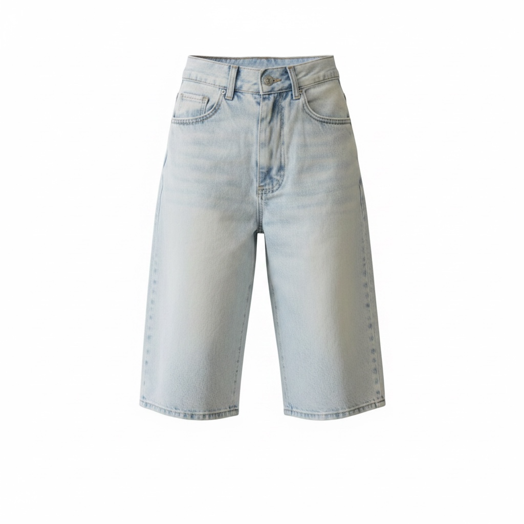 High Waist Bermuda Jorts