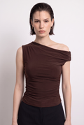 Asymmetrical Top - Brown
