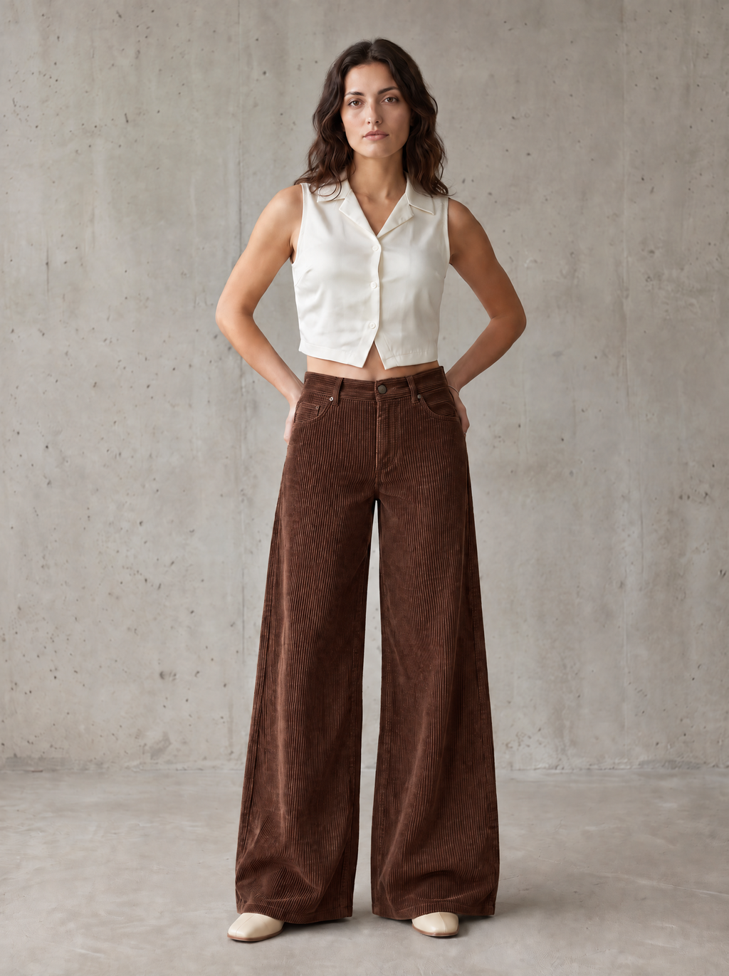 Palazzo Pantalon - Brown