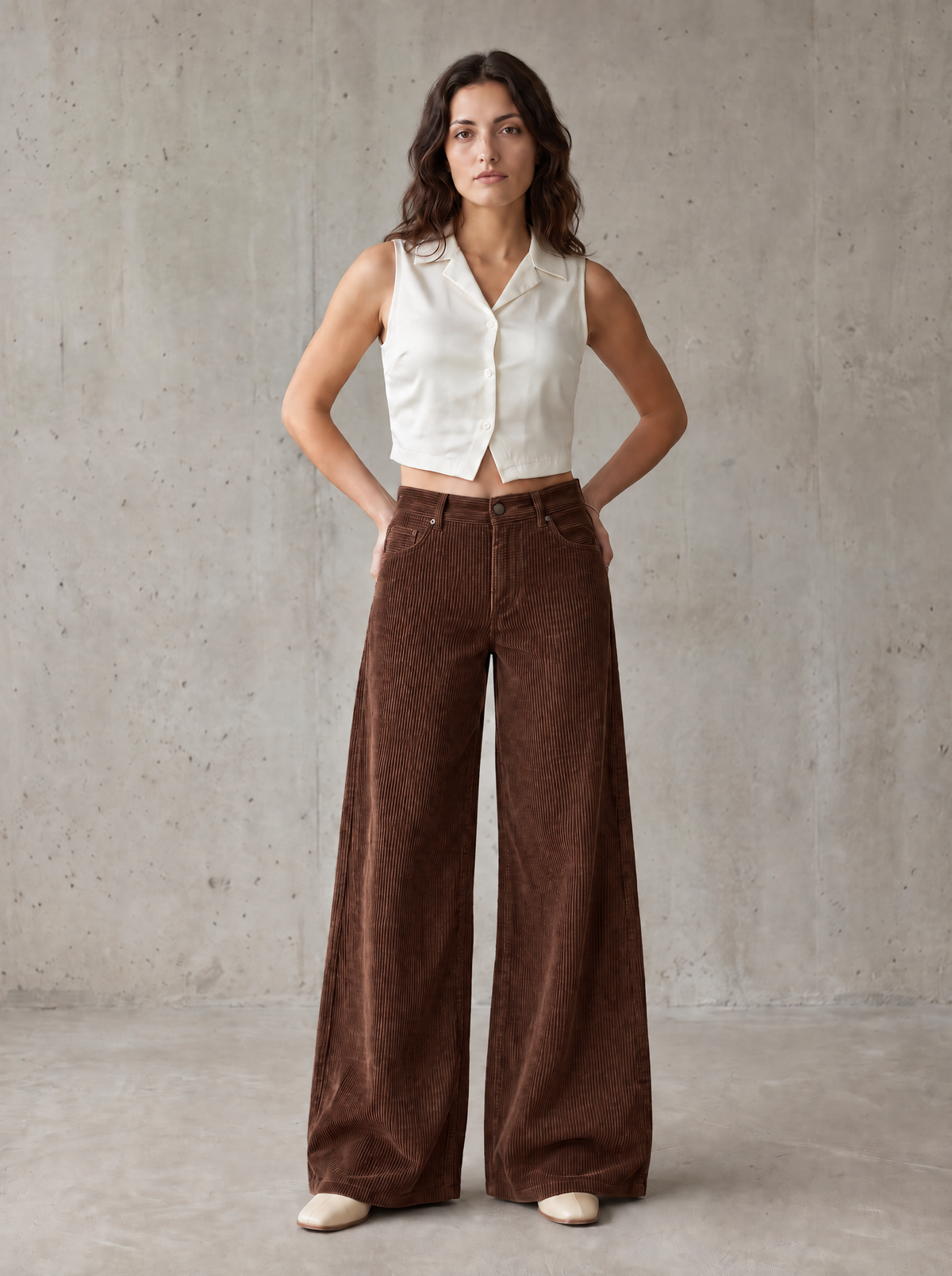 Palazzo Pantalon - Brown