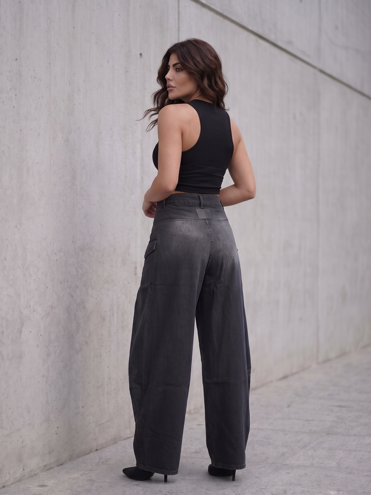 Statement Trouser Jeans - Black