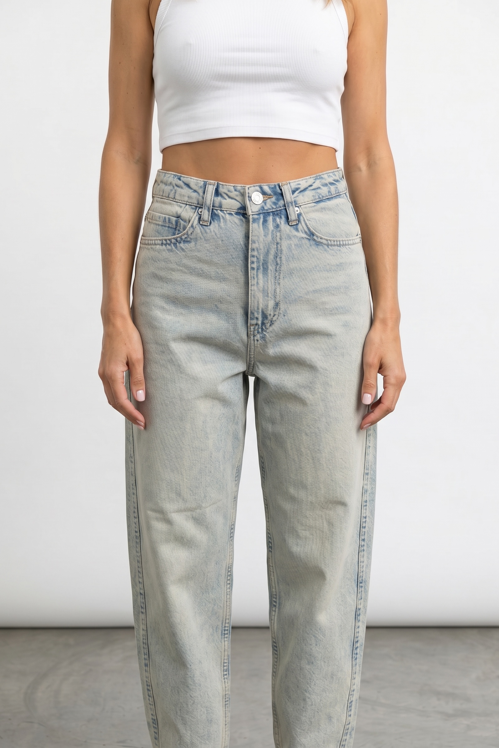 Relaxed Mood Jeans - Washed Green