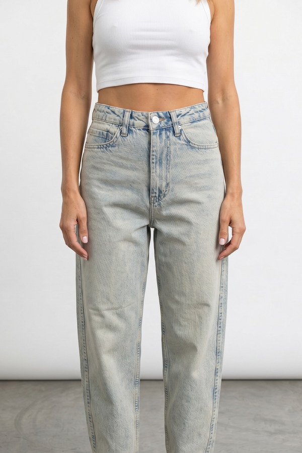 Relaxed Mood Jeans - Washed Green