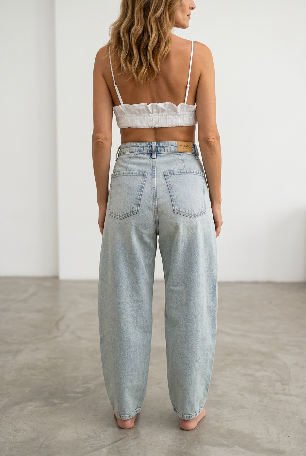 Relaxed Mood Jeans - Washed Green