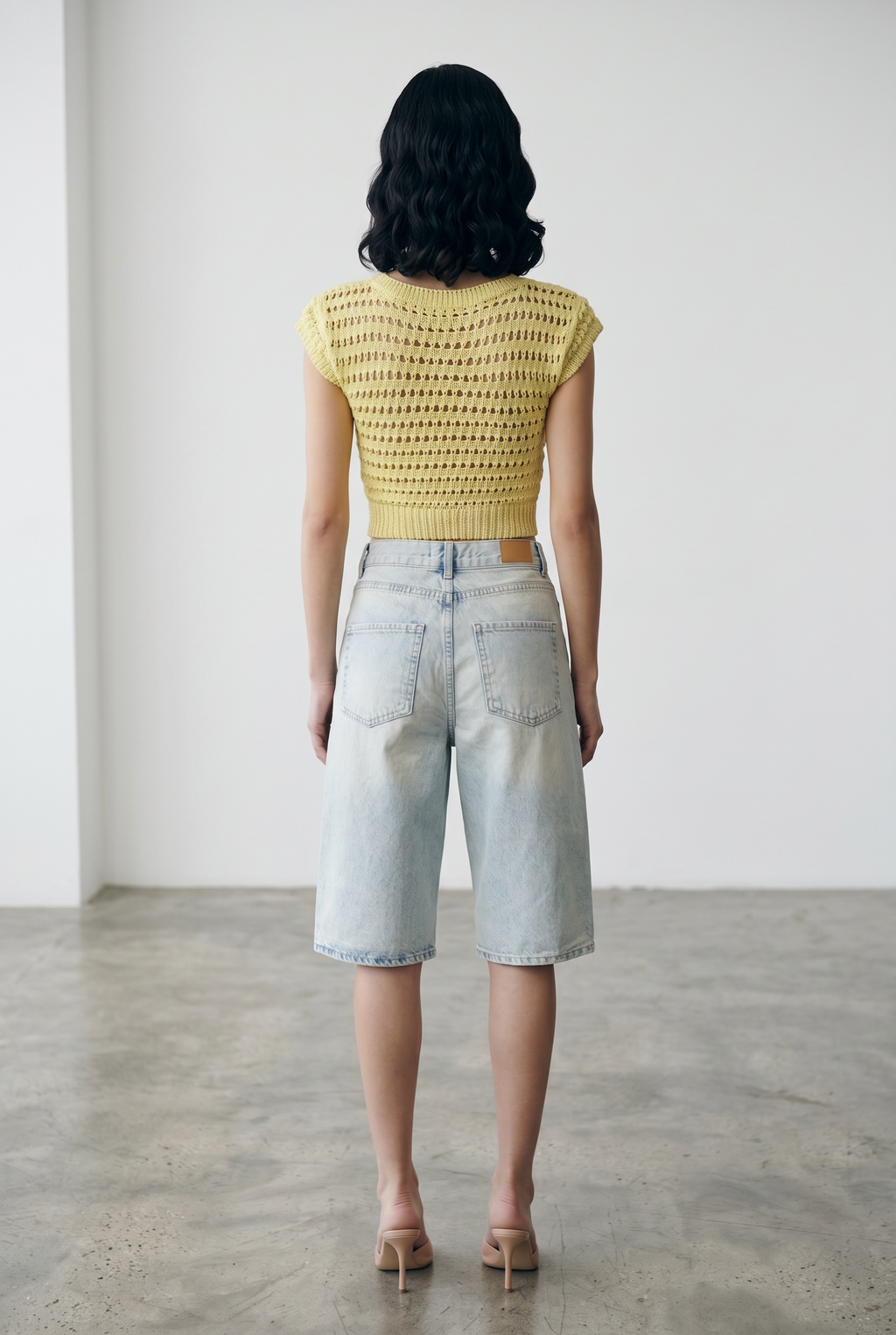 High Waist Bermuda Jorts