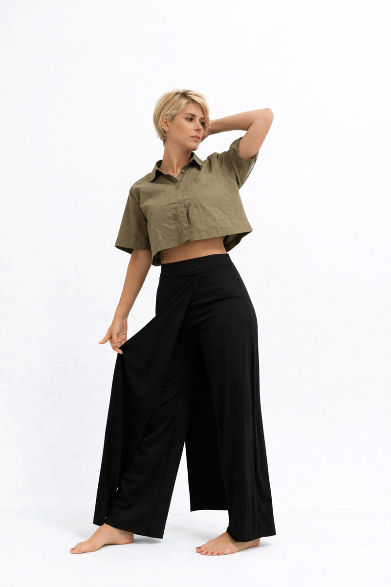 Saree Pants - Black