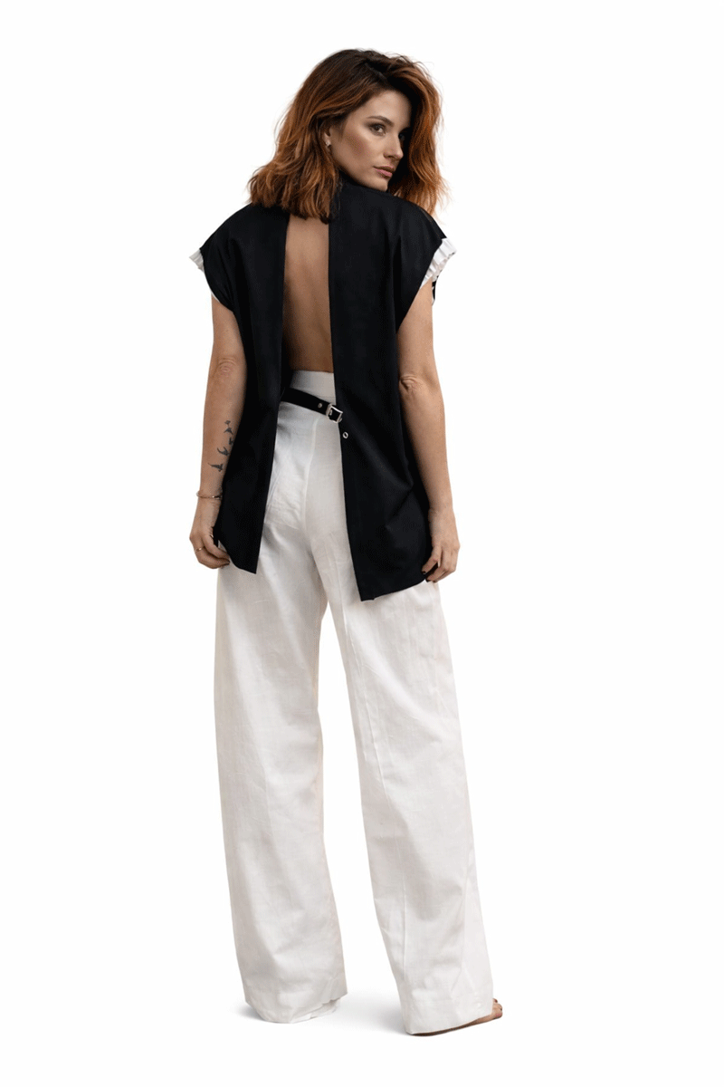 Cutout Blazer - Black