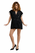 Cutout Blazer - Black