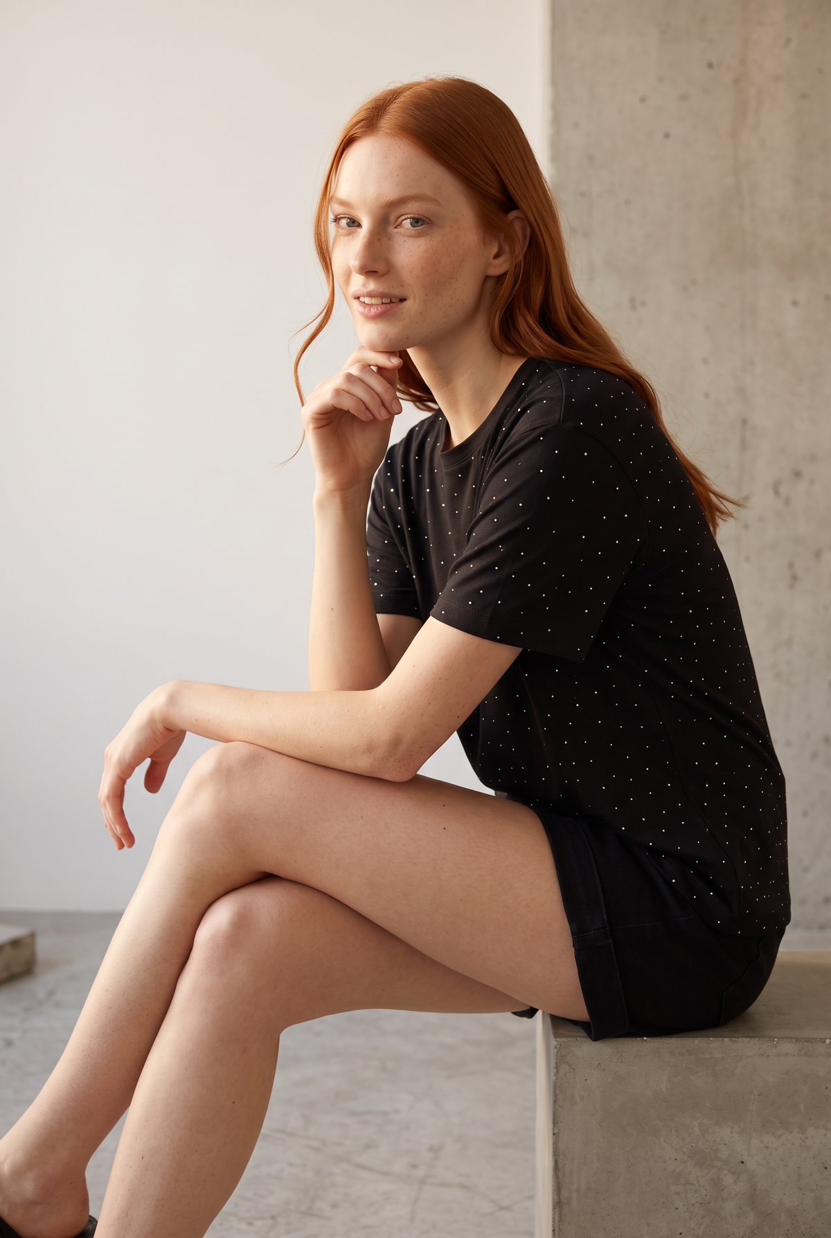 Glitter T-shirt - Black