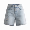 Distressed Short - Stone Blue