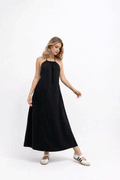 Halter Neck Dress - Black