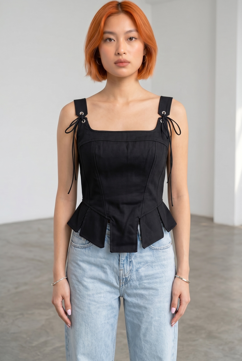 Corset Asymmetric - Black