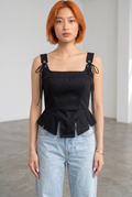 Corset Asymmetric - Black