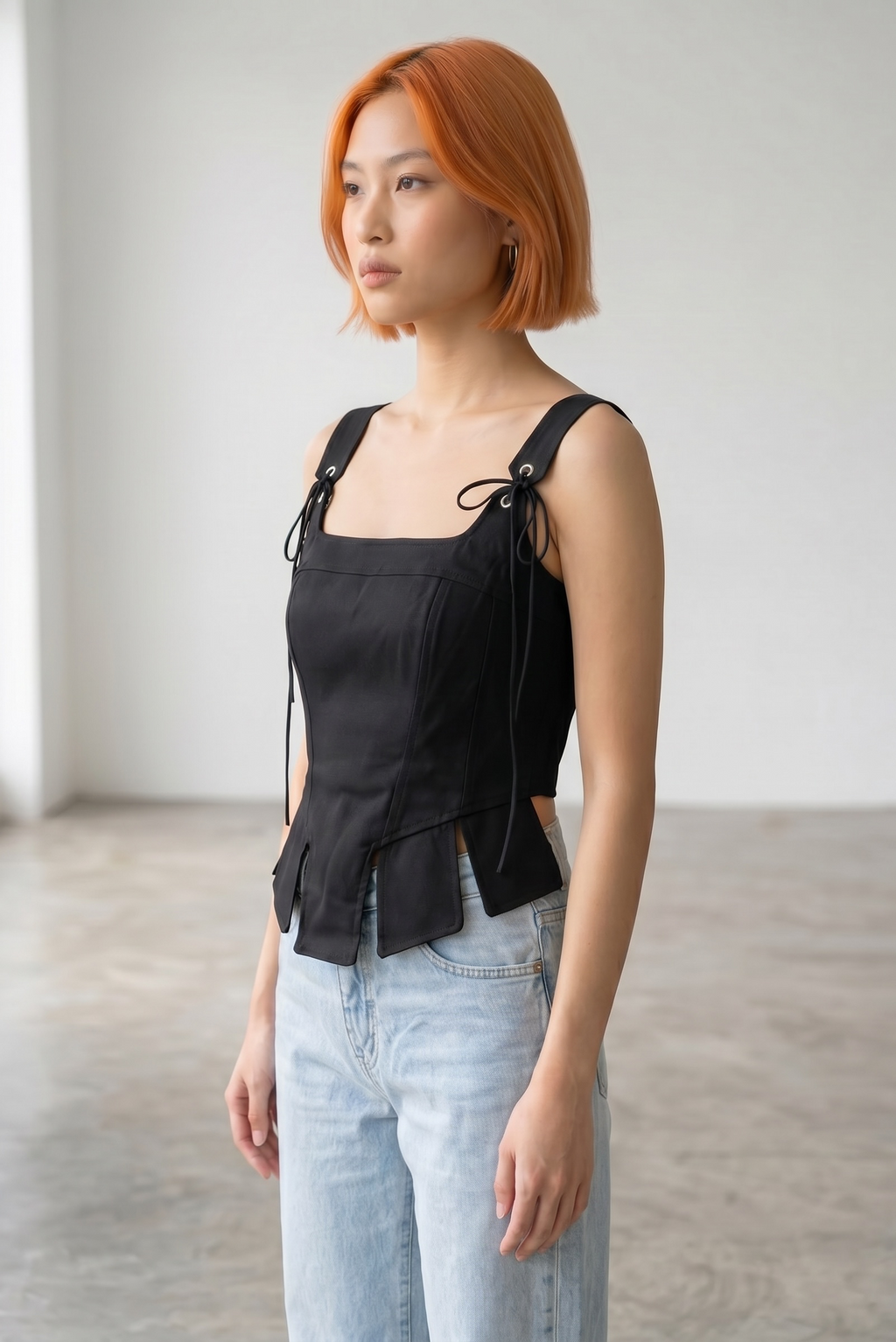 Corset Asymmetric - Black
