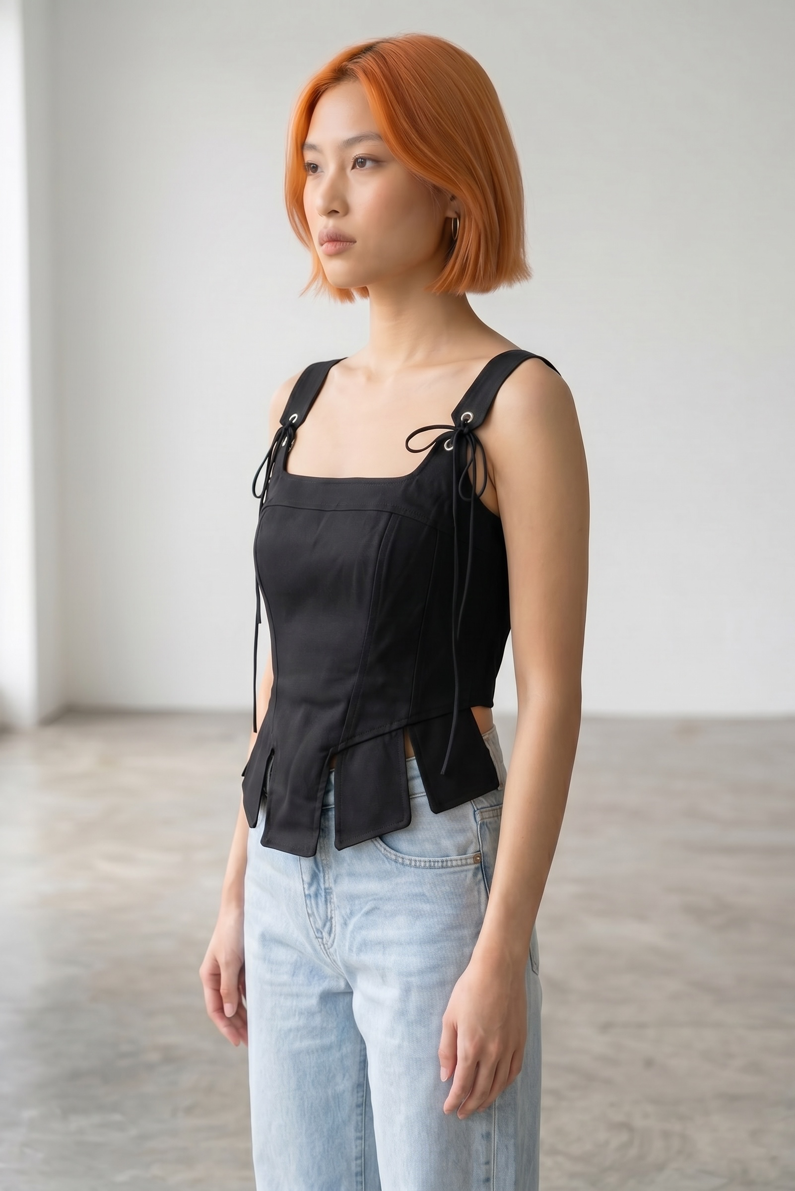 Corset Asymmetric - Black