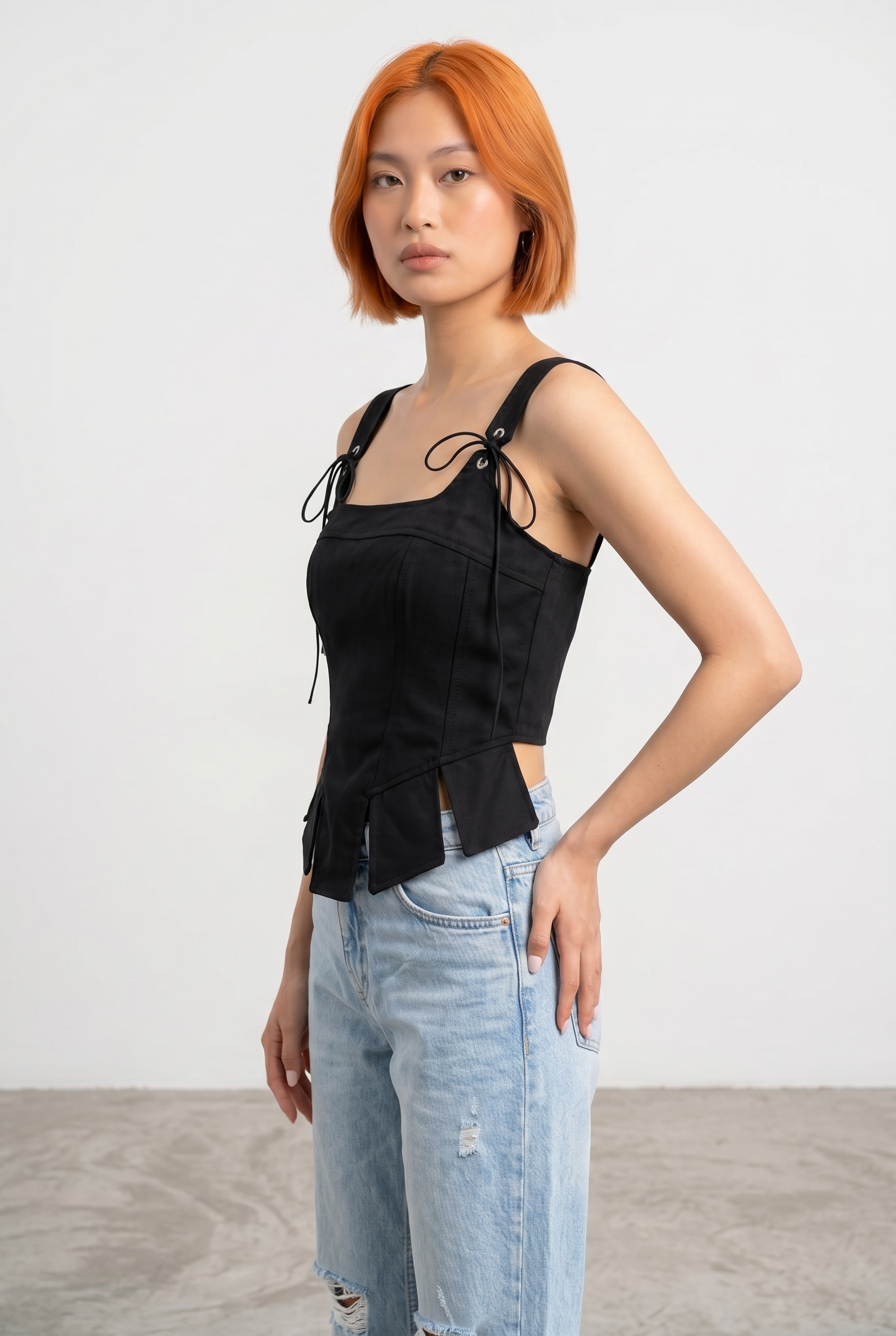 Corset Asymmetric - Black