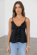 Flawless Bretelle Top - Black