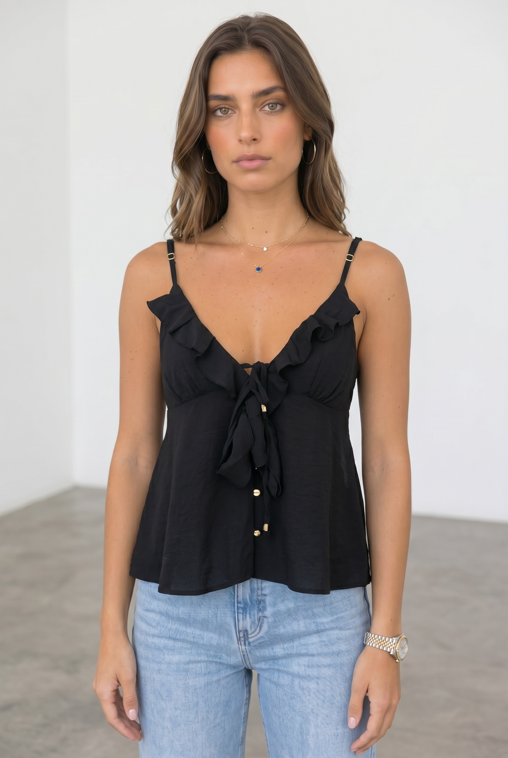 Flawless Bretelle Top - Black