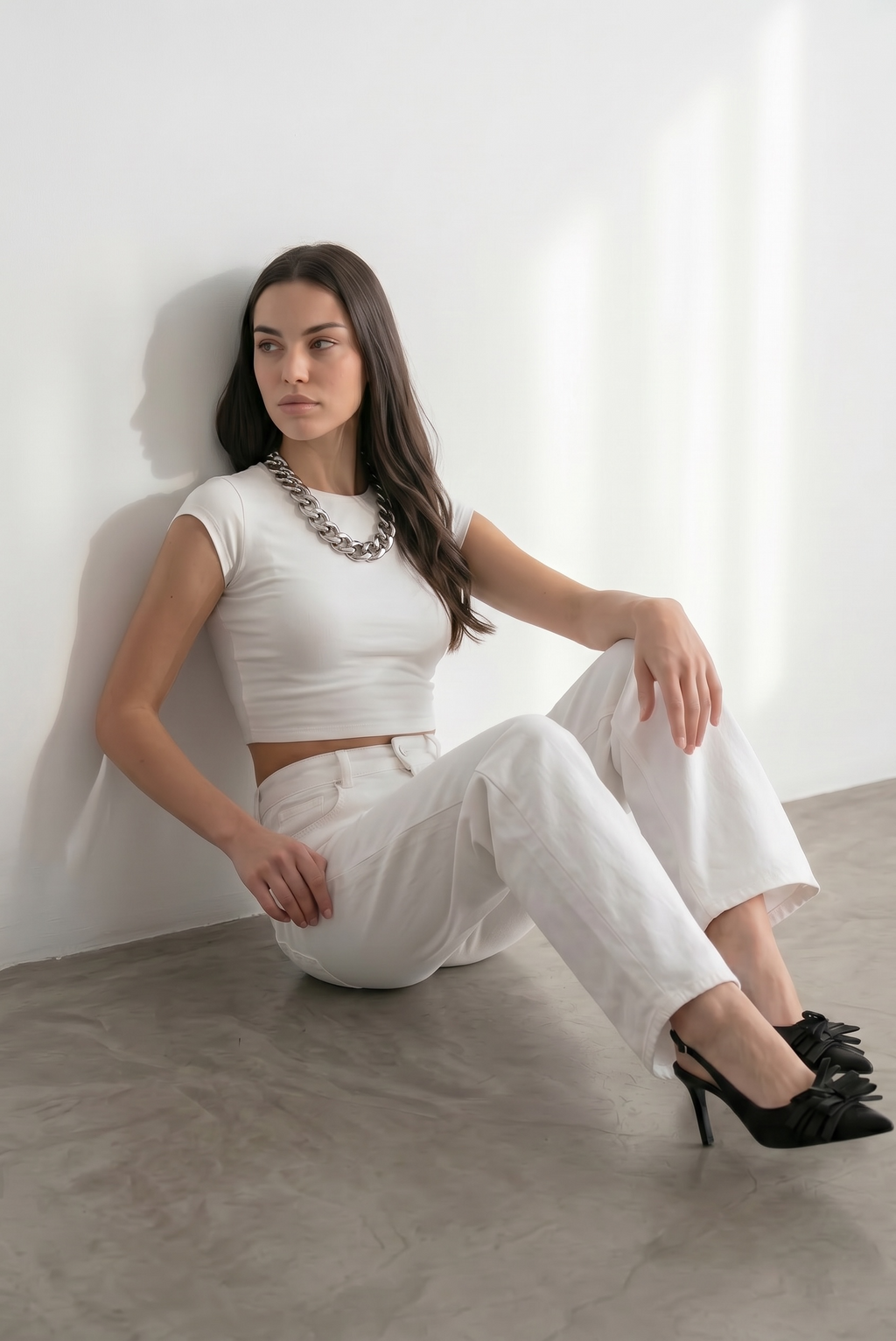 Straight Jeans - White