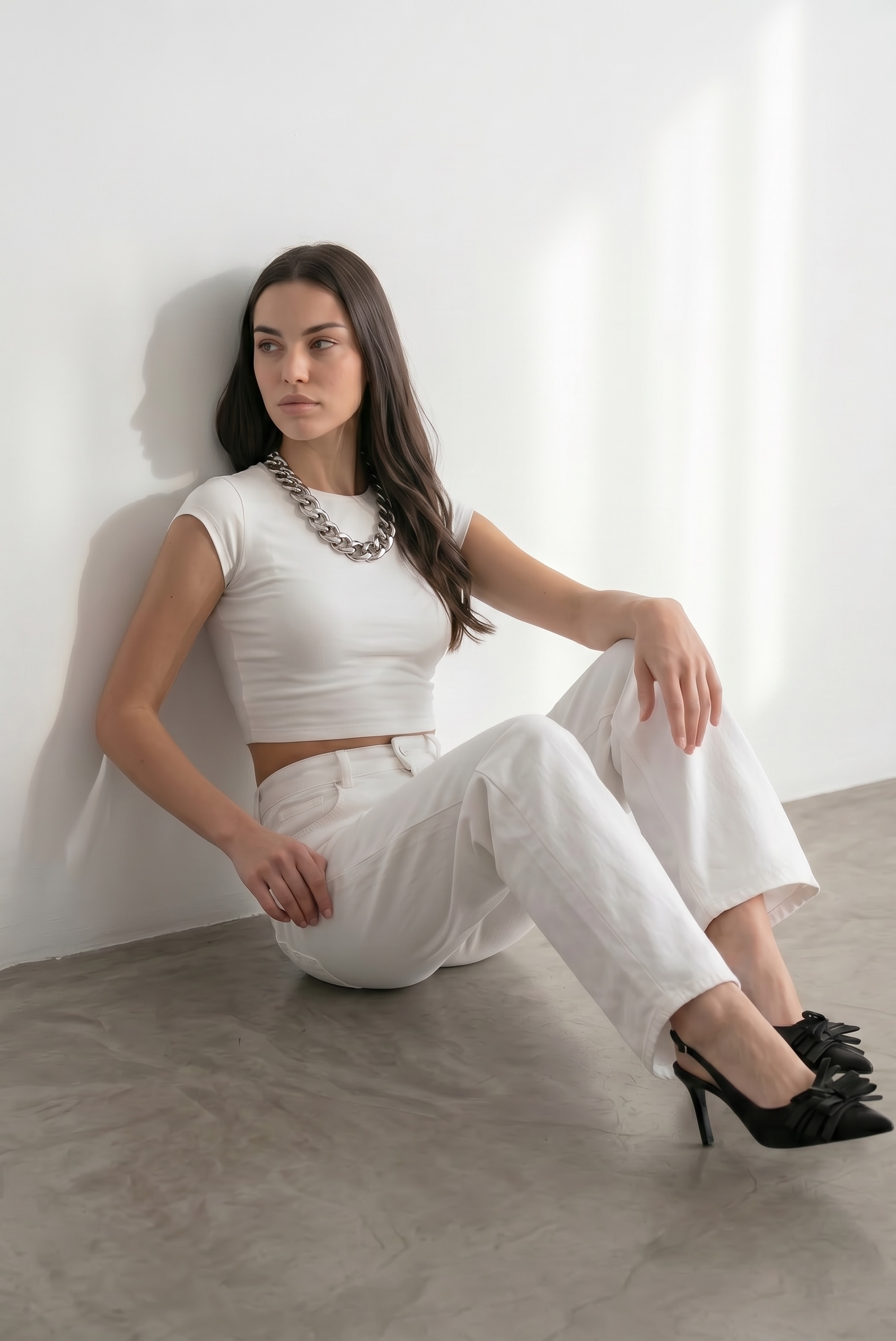 Straight Jeans - White