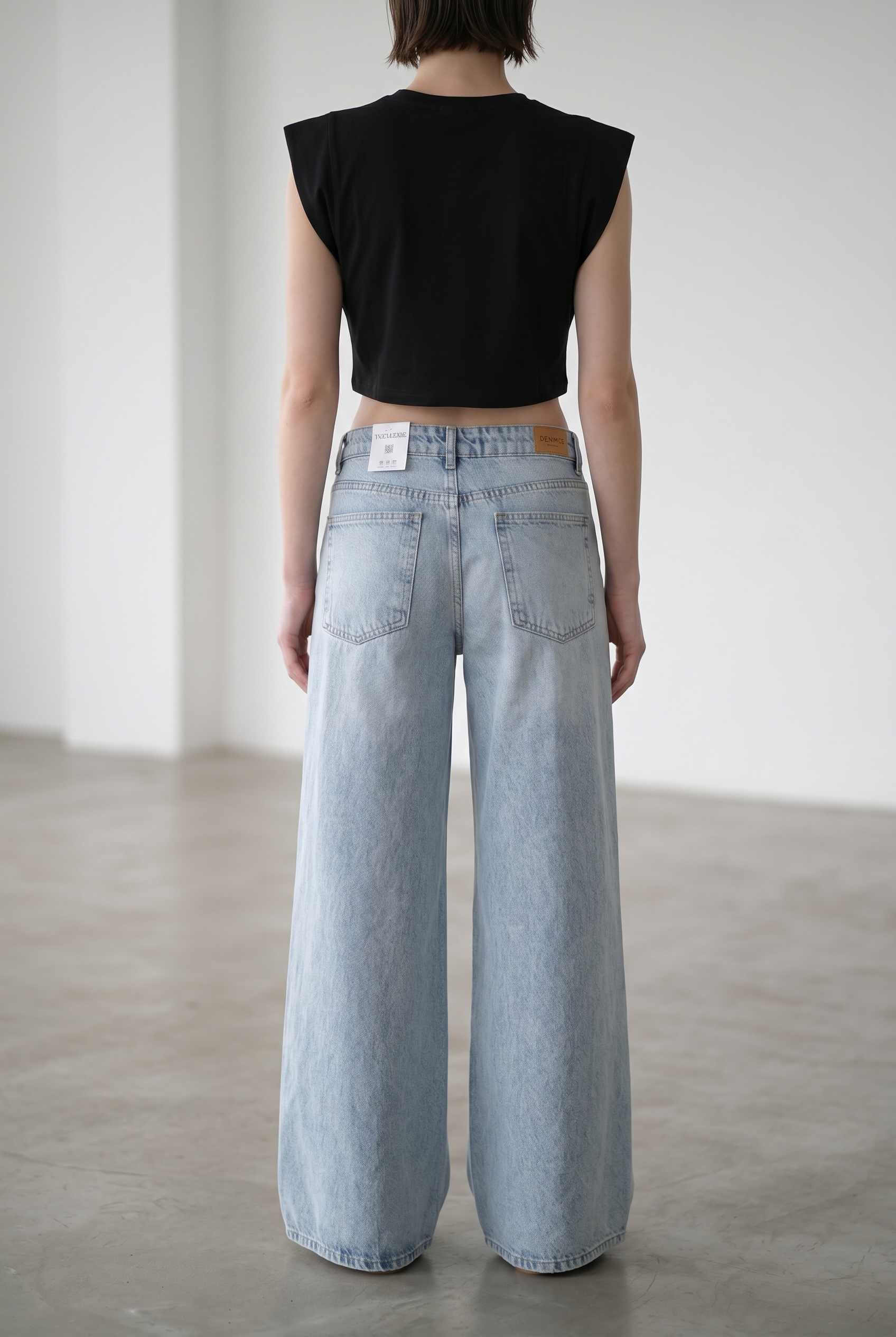 Elephant Wide Leg Jeans - Stone Blue