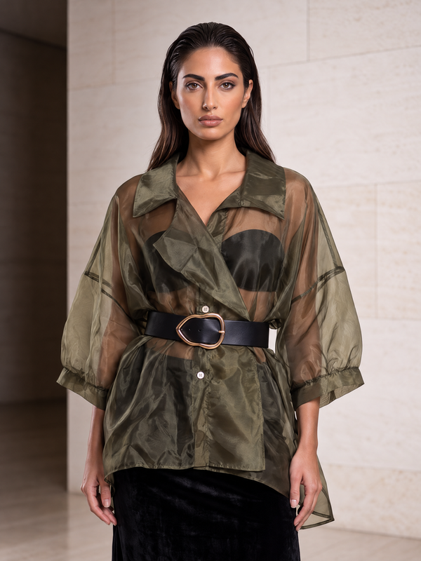 Organza Top - Green