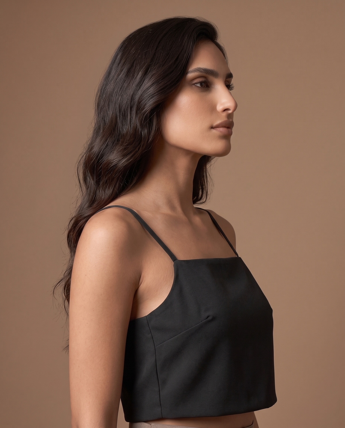 Muse Top With Back Buttons - Black