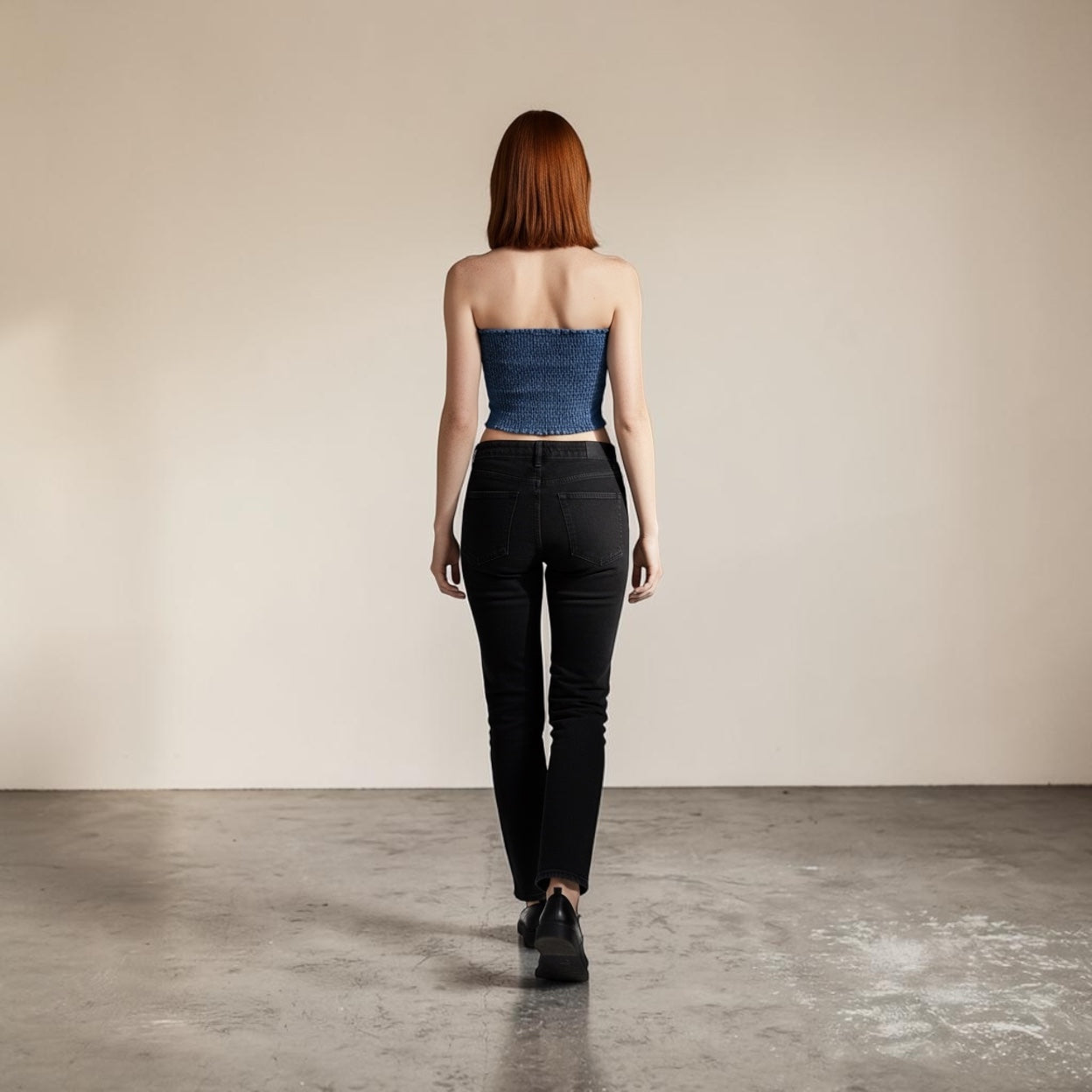 Denim Corset - Blue