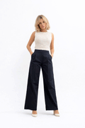 Linen Trouser - Navy