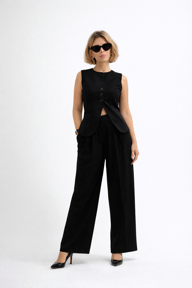 Palazzo Set - Black