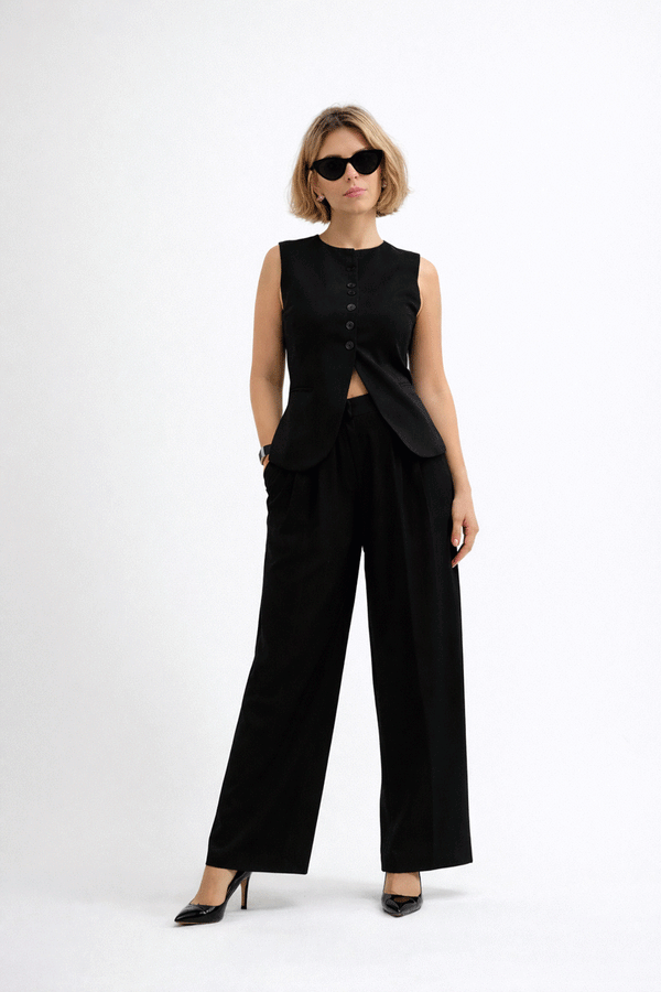 Palazzo Set - Black
